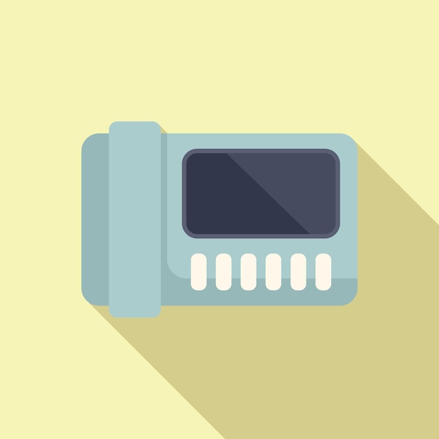 Vector retro pager icon on pastel background