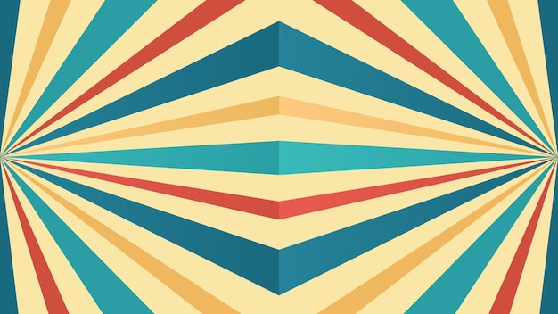 Vector retro perspective lines background