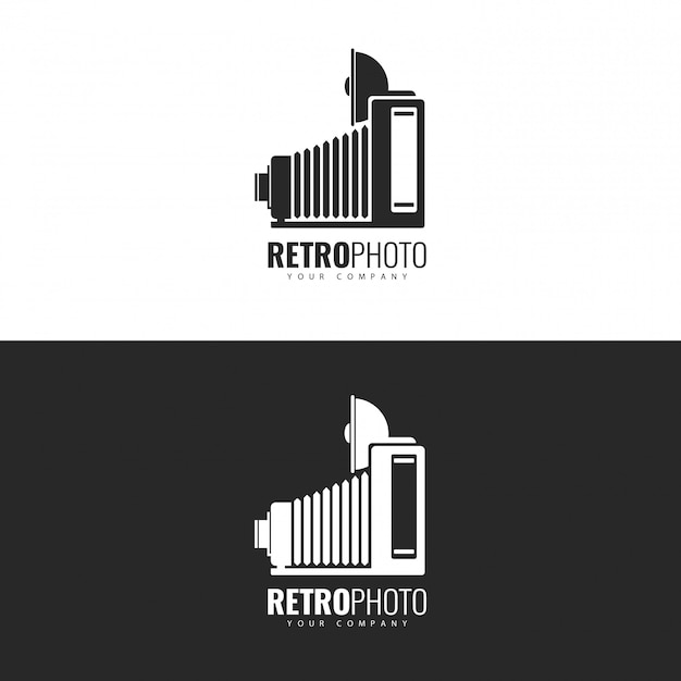 Logo design retrò photo studio.