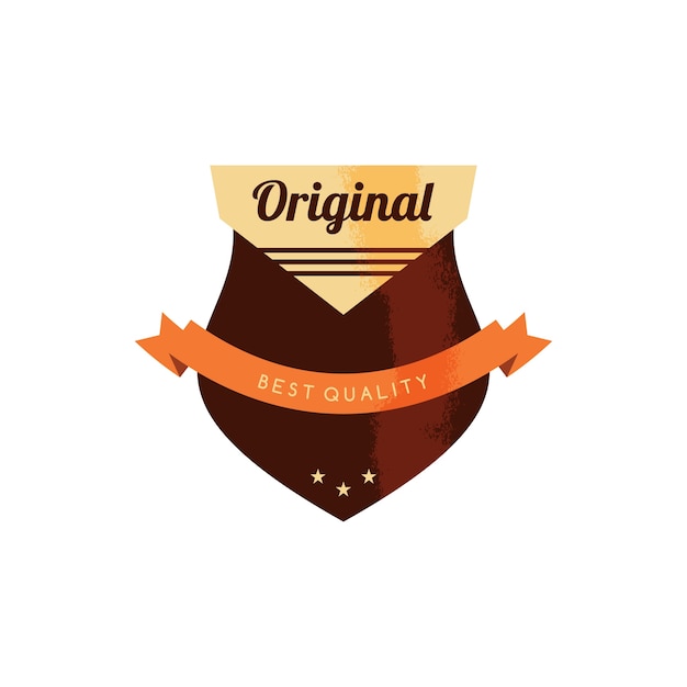 Retro premium badge label