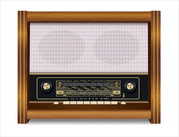 Vector retro radio