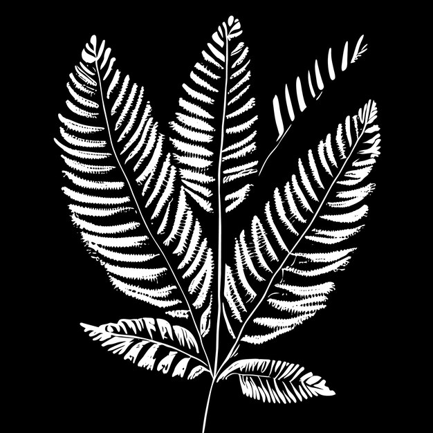 Vector retro rainforest leaf graphics