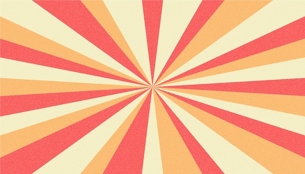 Retro rays vintage sunburst 3 color background retro style vector design