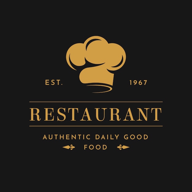 Retro restaurant logo