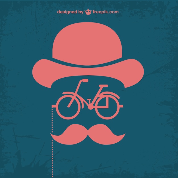 Retro retro hipster bicycle design