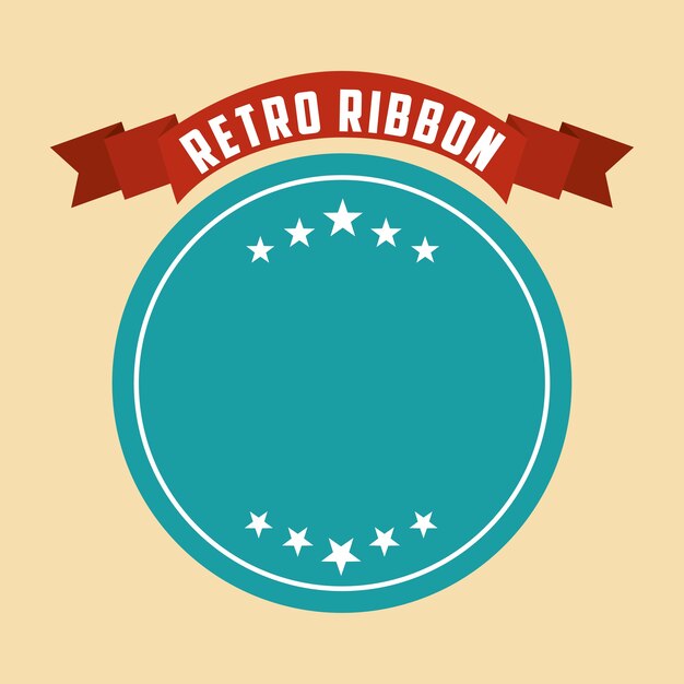 Vector retro ribbon
