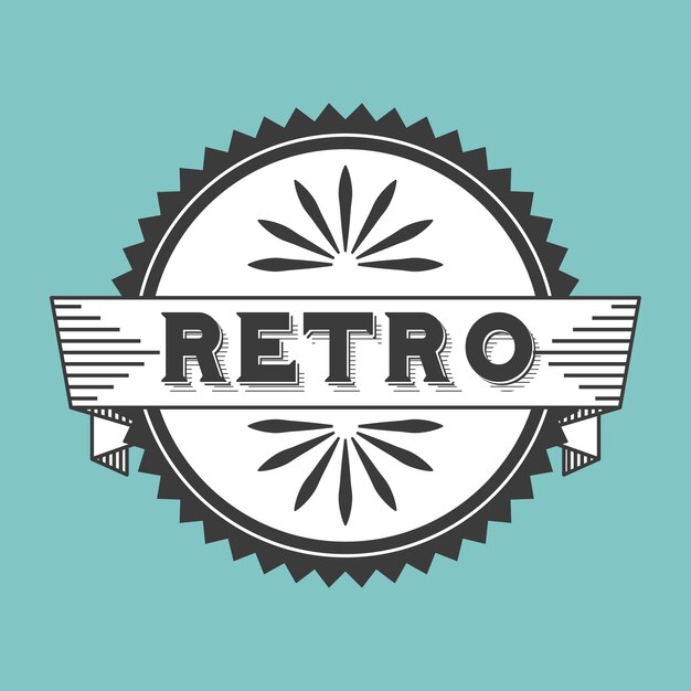 Vector retro ribbon