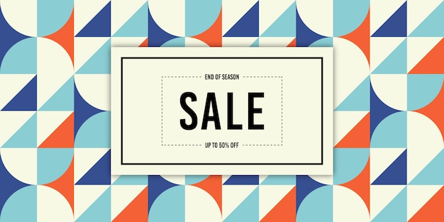 Retro sale bannner background