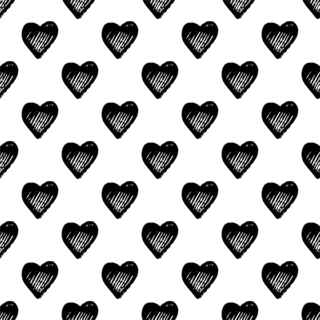 Retro seamless pattern Vector isolated heart Modern simple design Abstract template Template design element Vintage background Vector illustration art Abstract background with hearts