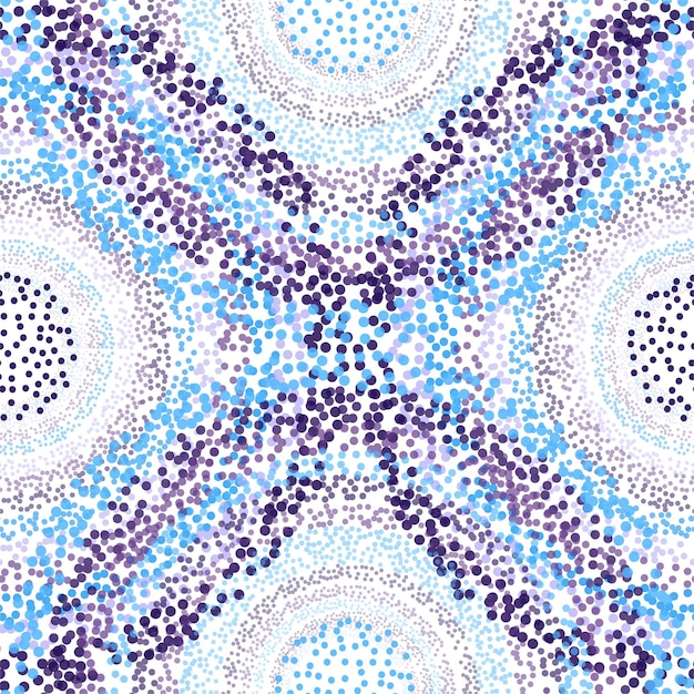 Retro Seamless Pattern with Circles