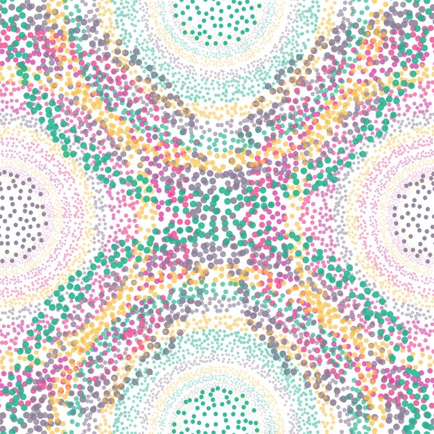 Retro Seamless Pattern with Circles