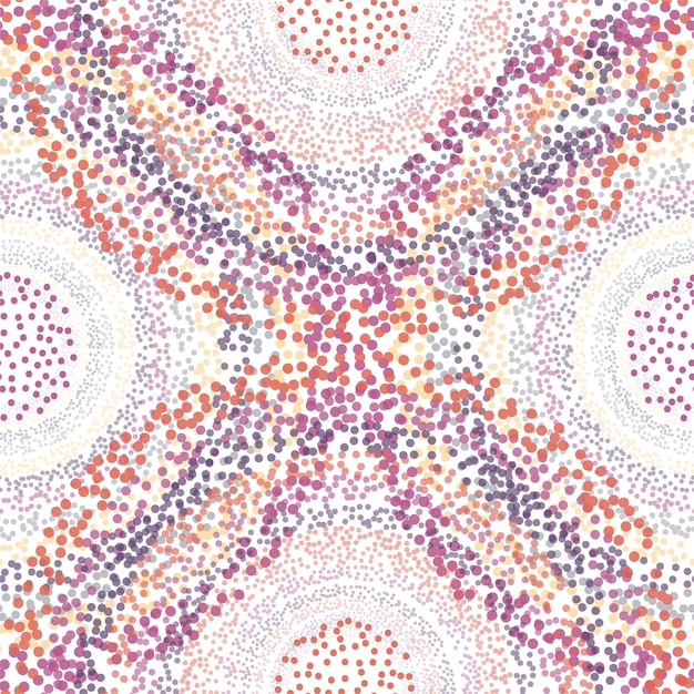 Retro Seamless Pattern with Circles