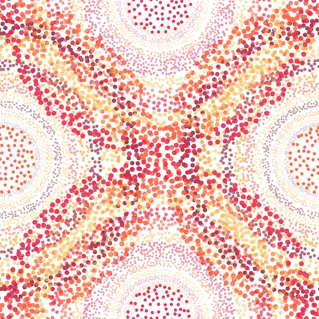 Retro Seamless Pattern with Circles