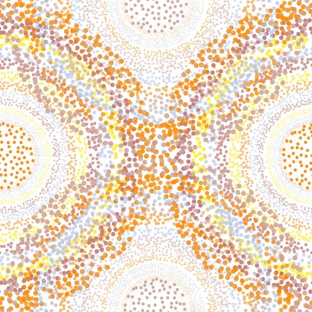 Retro Seamless Pattern with Circles