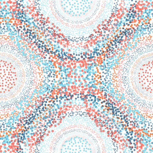 Retro Seamless Pattern with Circles