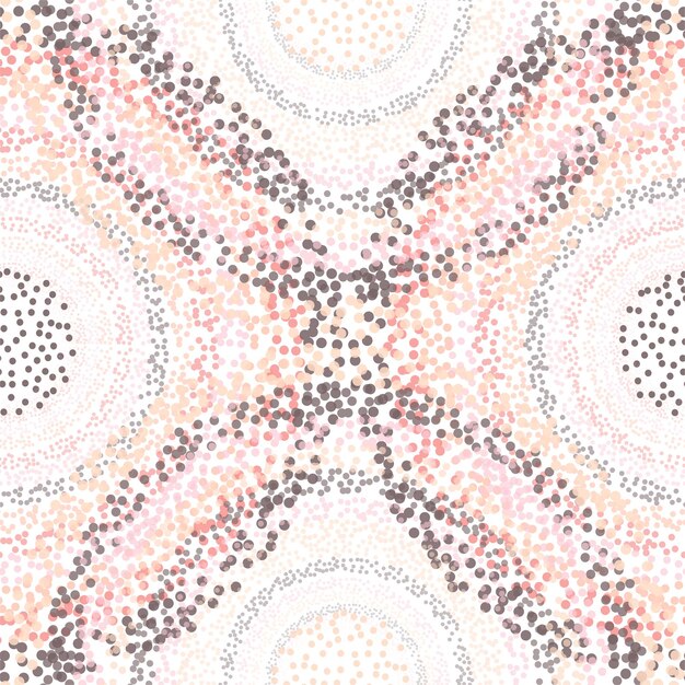 Retro Seamless Pattern with Circles