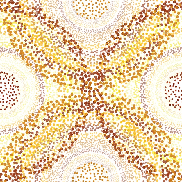 Retro Seamless Pattern with Circles