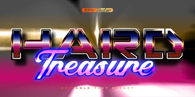 Retro shiny Y2K editable text effect cyber tech