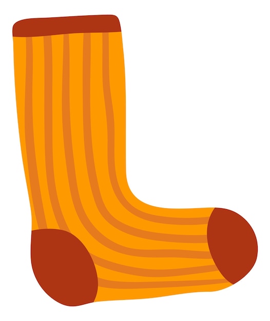 Retro sock drawing Cute warm stocking icon