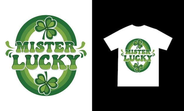 Vector retro st. patrick's day-sublimatie of st. patrick's day-t-shirtontwerp