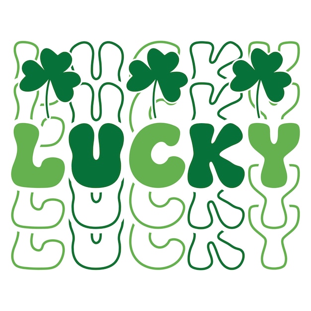 retro St Patrick's Day svg ontwerpbestand