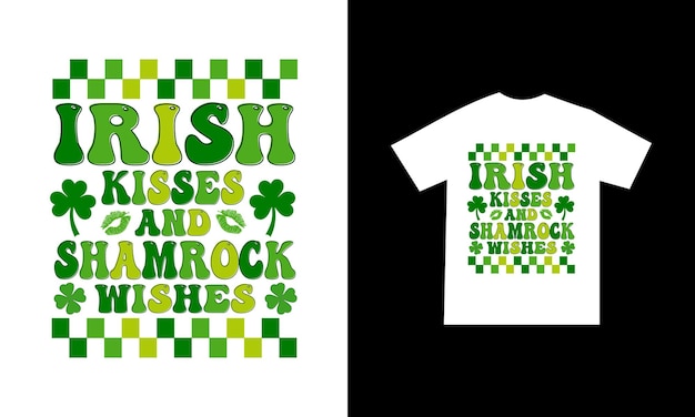 Retro St. Patricks Day Sublimation Or St. Patricks Day Tshirt Design