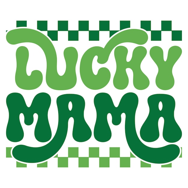 Retro st patrick's day svg file di progettazione