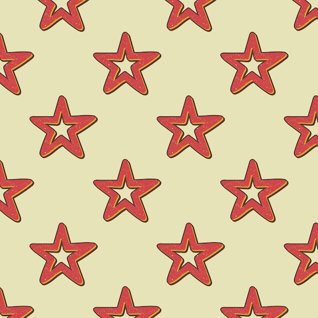 Retro stars pattern, abstract geometric background in 80s, 90s style. geometrical simple illustration