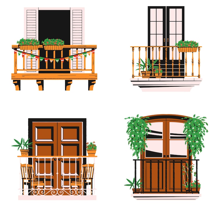 Vector retro sticker leuke elementen set kleurrijk