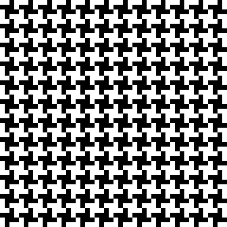 Retro stijl gans voet naadloze patroon in zwarte en witte kleuren. Schotse geruite achtergrond. Mode vlakke afbeelding. Ontwerp voor behang, textiel, verpakking