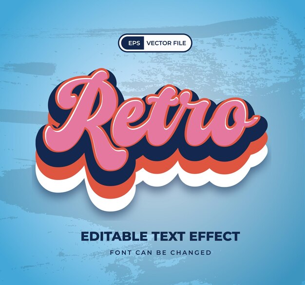 Retro-stijl teksteffect