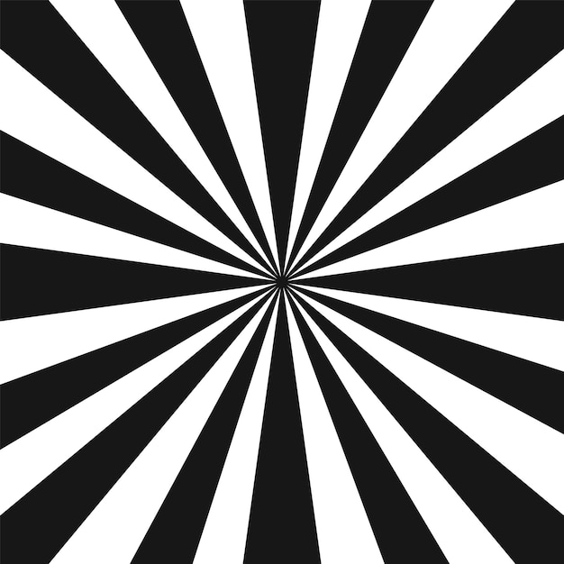 Vector retro stripe burst background black ray beam