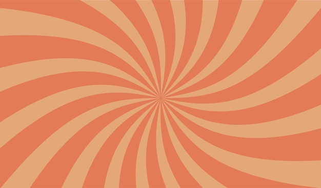 Retro style background stripes orange