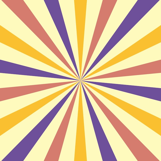 Retro style sunburst vector background