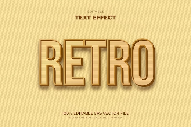 Retro style text effect