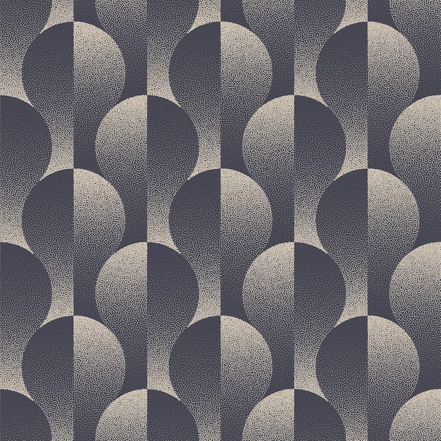 retro styled fashionable seamless pattern trend dot work vector abstraction