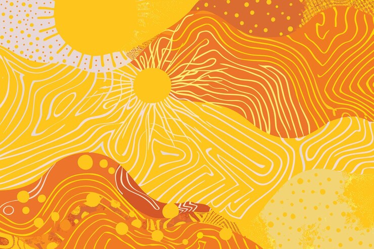 Vector retro summer ray background in flat style sunburst vector illustration on isolated background