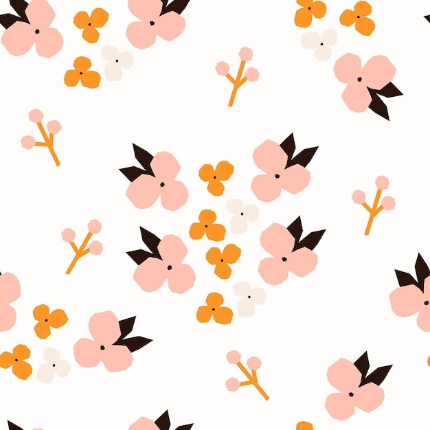 Retro summer seamless patterns