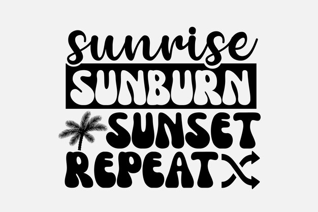 Retro Summer Svg-bundel