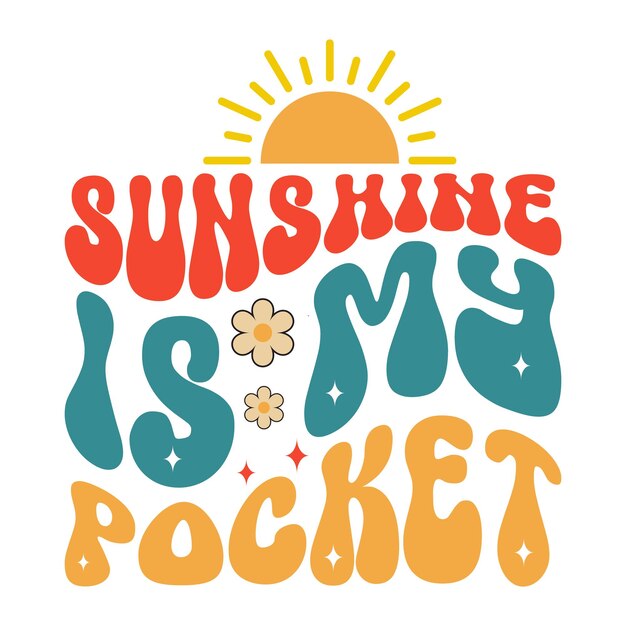 Retro summer svg design file