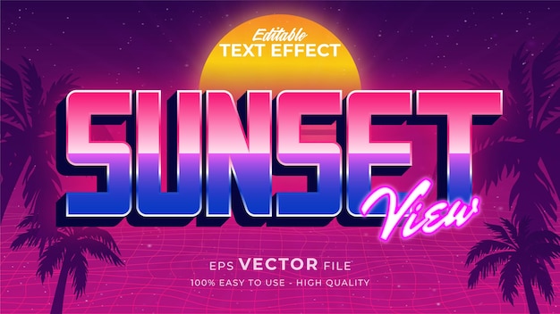 Vector retro summer text in grunge style theme