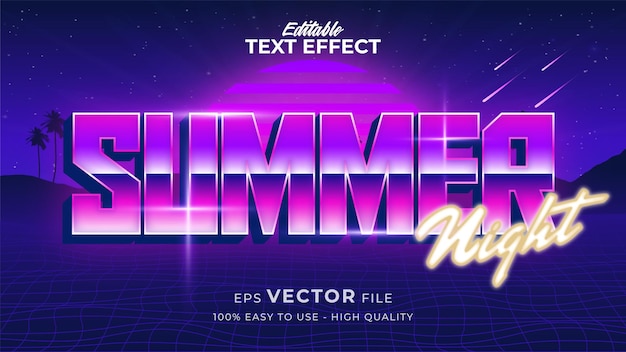 retro summer text in grunge style theme