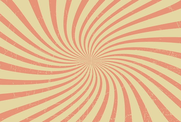 Retro swirly sunburst background