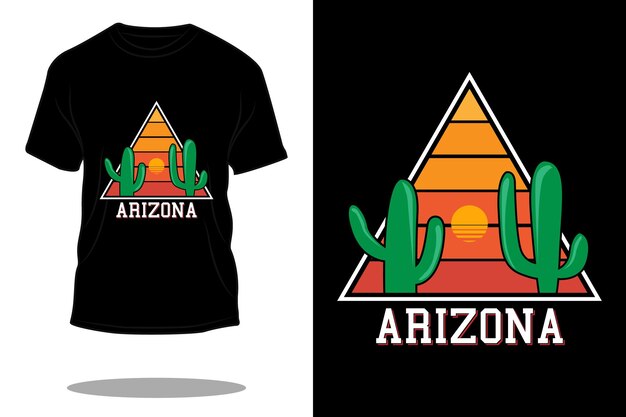 Retro t-shirtontwerp van arizona