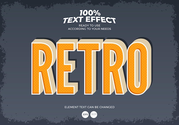 Retro teksteffect