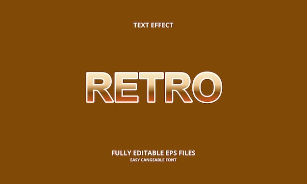 retro teksteffect