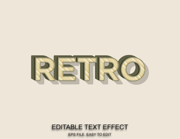 Vector retro teksteffect