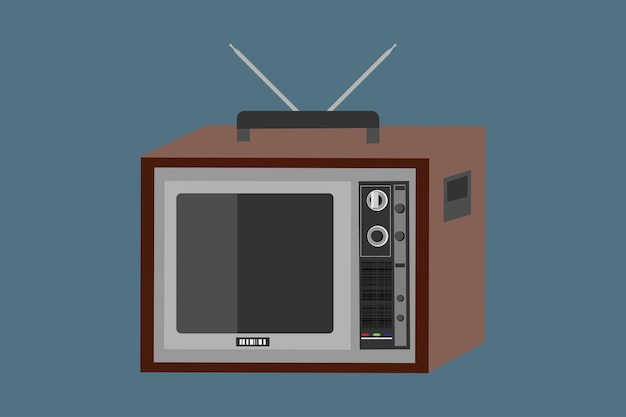 Retro televisie vintage oude doos