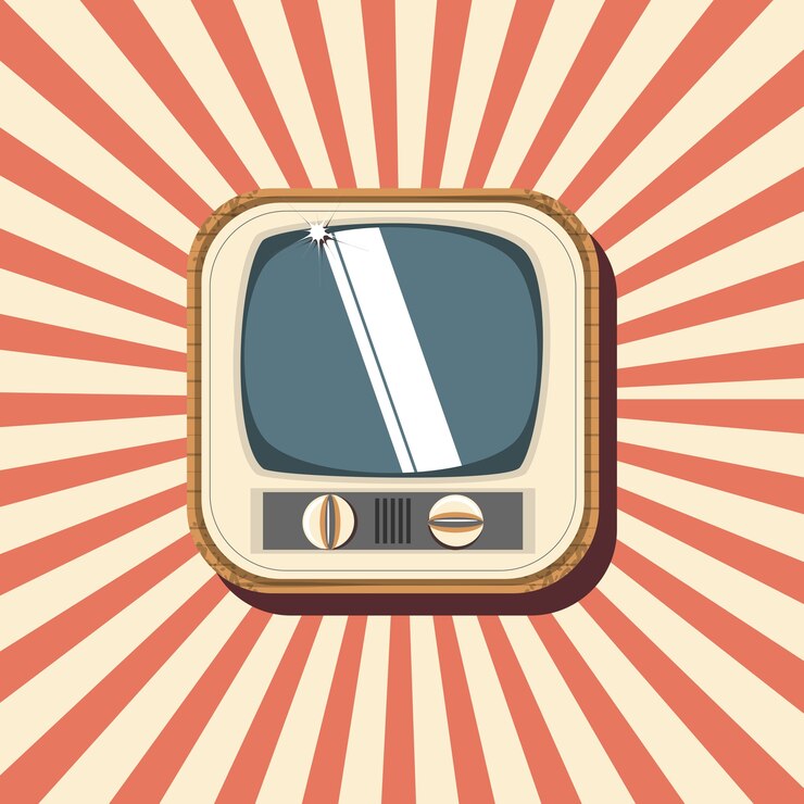 Vector retro television design