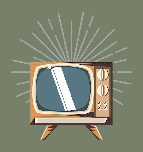 retro television icon